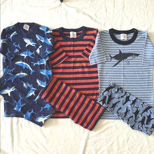 Hanna Andersson Lot of 3 Short Johns, Size 10.